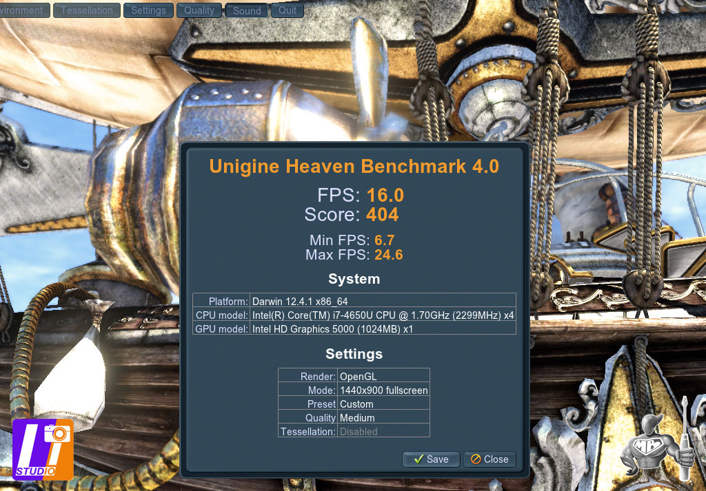 Bench Unigine Heaven 4.0 + MBA 13