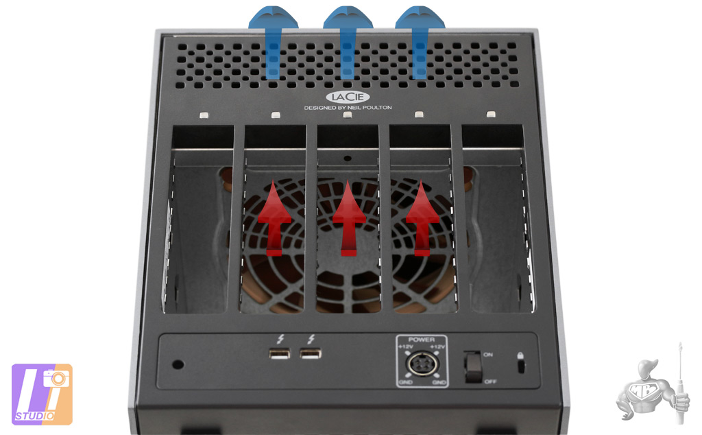 LaCie 5big Thunderbolt Cooling system - Picture By Sylvain ALLAIN