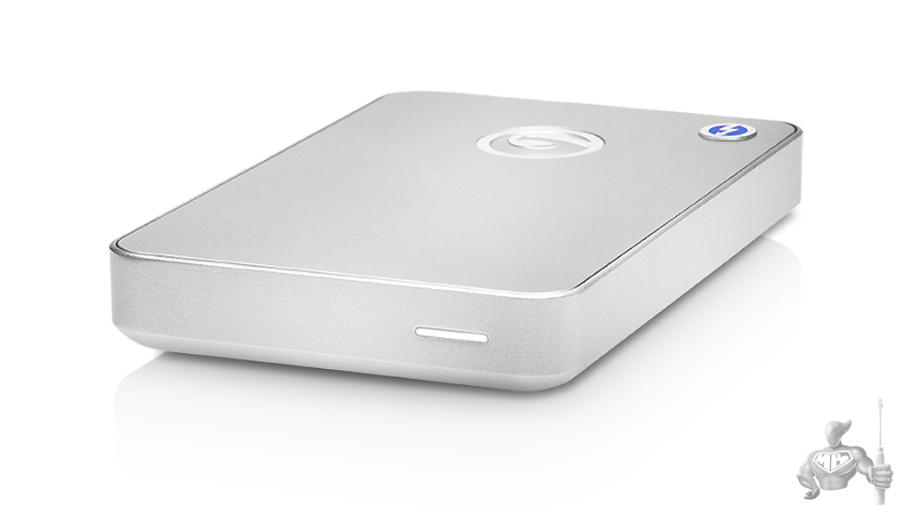 G-DRIVE Mobile Thunderbolt and USB 3.0 (front)