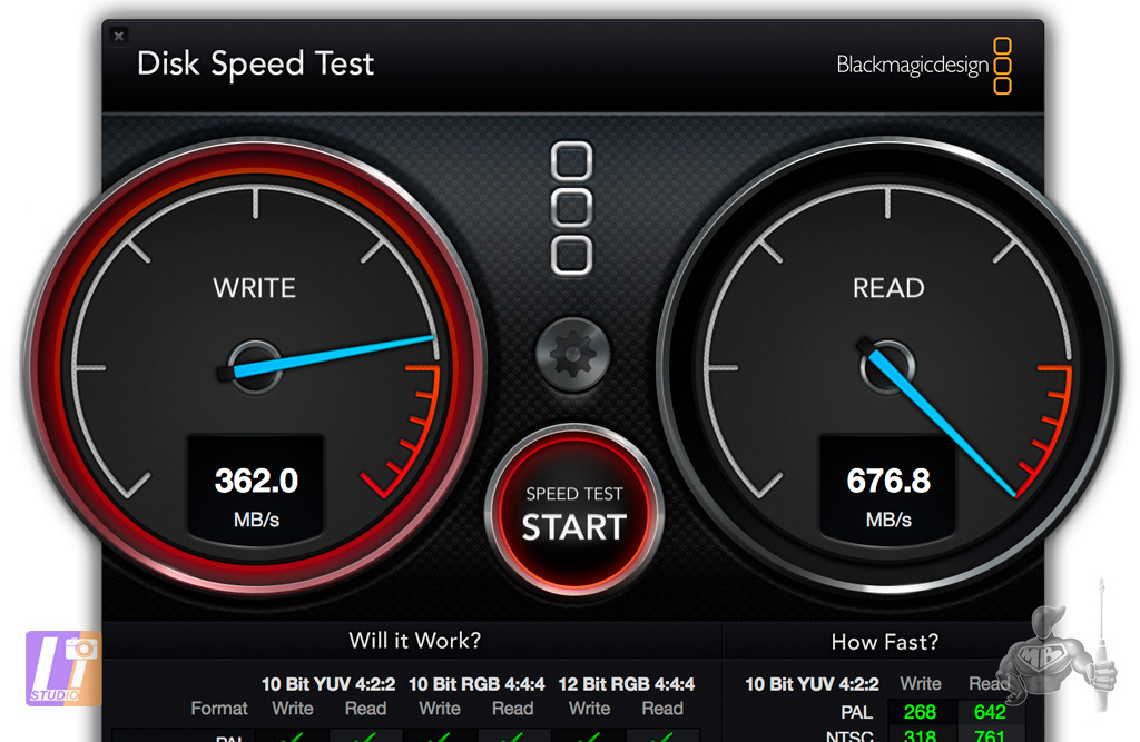Speed Disk Test 2.2 Palm RAID 512 Go
