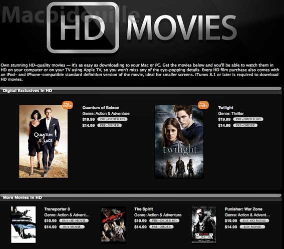 itunes HD