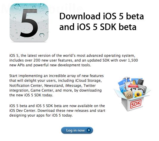 iOS 5.0 beta
