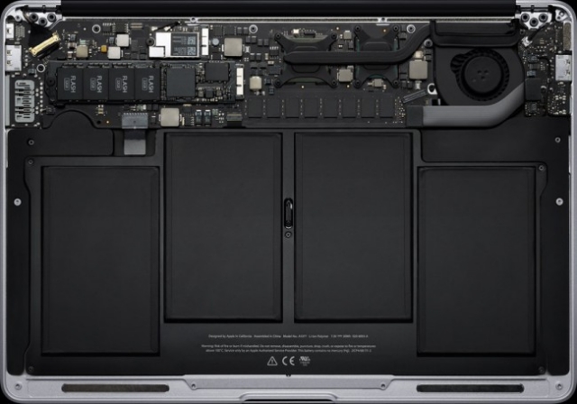 La batterie des Macbook Air est physiquement très fragile