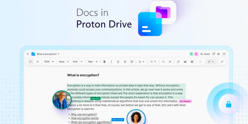 Proton Docs, un concurrent sécurisé de Google Docs.